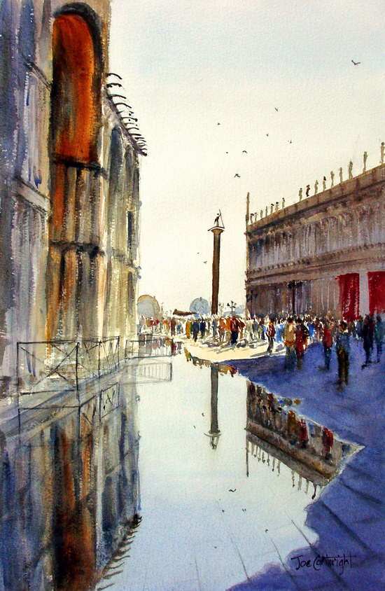 550x844 Watercolor Paintings Venice Gallery.venice Italy Watercolour - Italy Watercolor Paintings