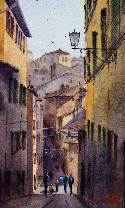 480x800 Watercolor Paintings Studio Organization - Italy Watercolor Paintings