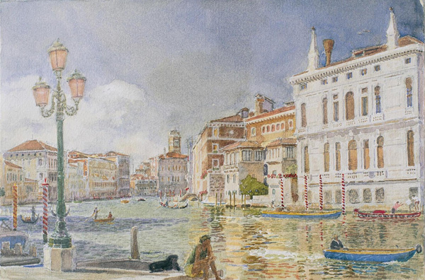 600x396 David E. Dallison Venice, Italy Watercolor Paintings - Italy Watercolor Paintings