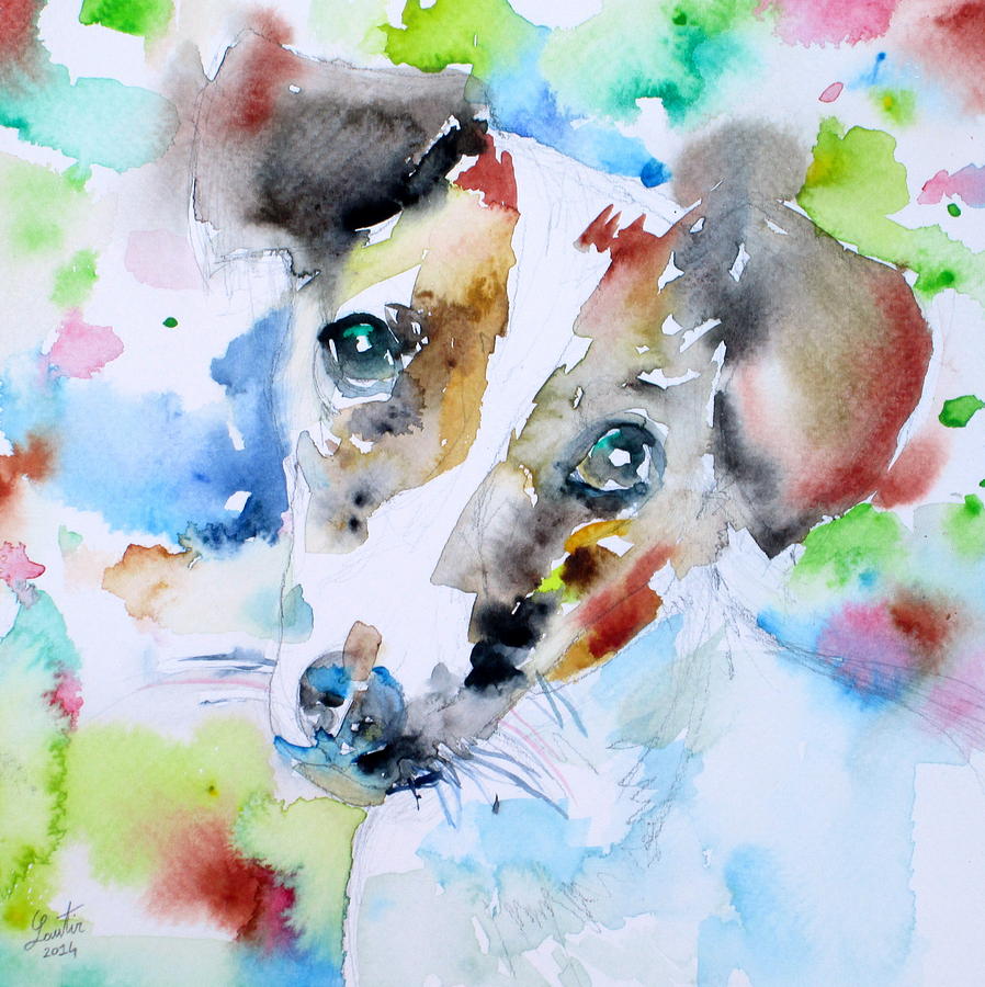 898x900 Jack Russell Terrier - Jack Russell Watercolor