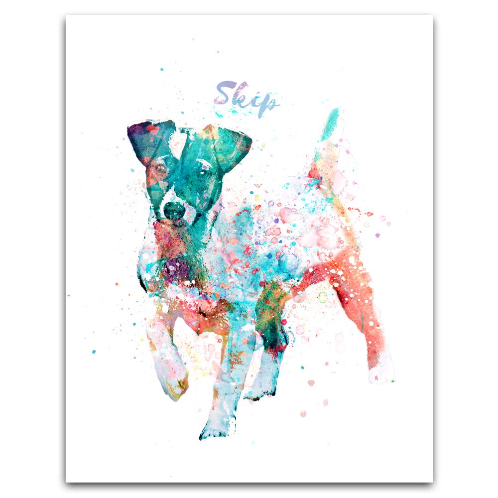 1000x1000 Jack Russell Terrier Gift Personal Prints Personalized Pet Art - Jack Russell Watercolor