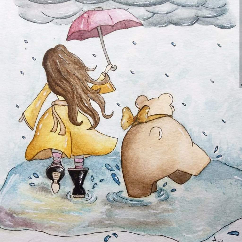 1024x1024 Rainy Days Art Amino - Jane Eyre Watercolor Paintings