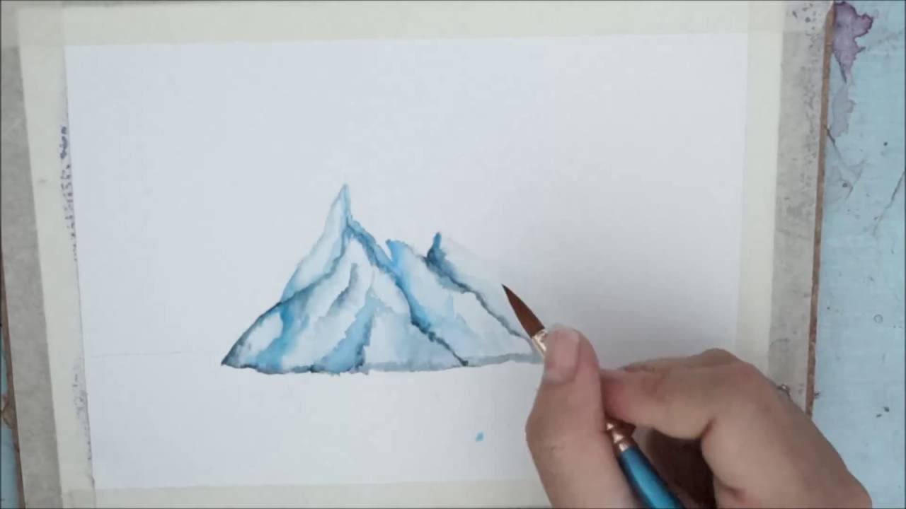 1280x720 Timelapse Painting Iceberg - Jane Eyre Watercolor Paintings