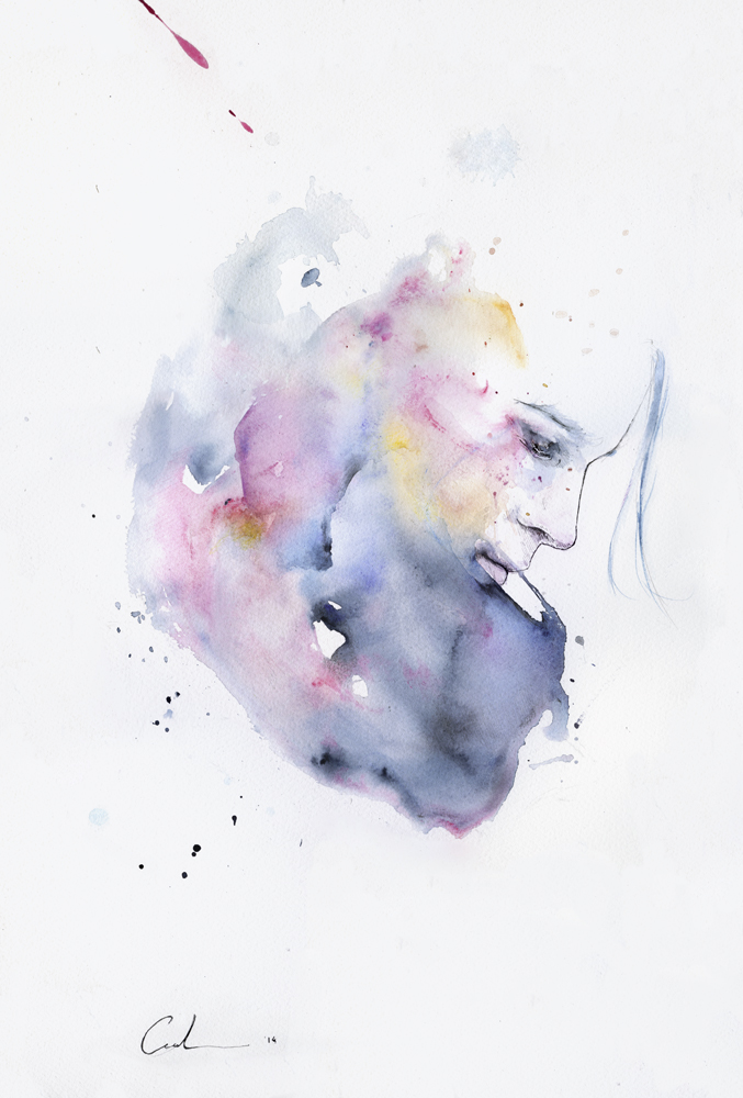 677x1000 January By Agnes Cecile - January Watercolor
