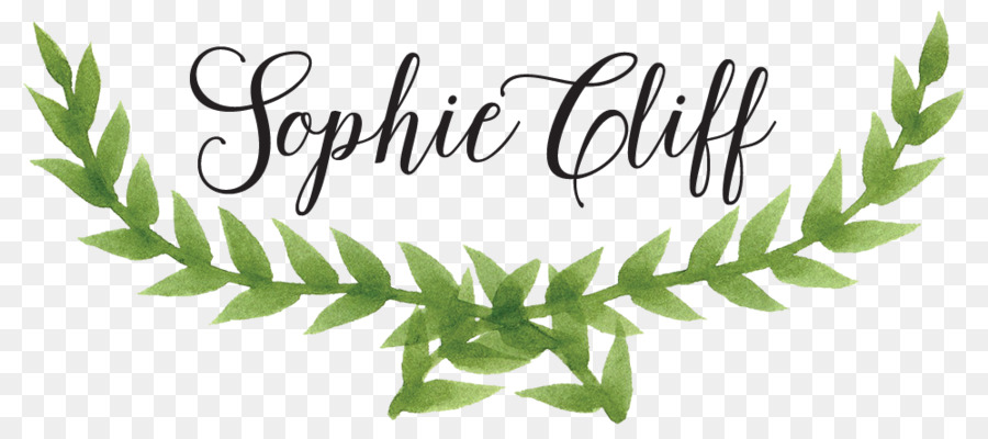 900x400 Laurel Wreath Watercolor Painting Clip Art Image - January Watercolor