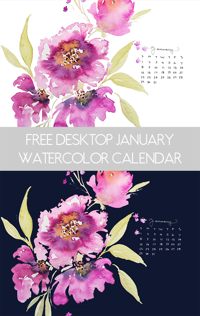 January Watercolor at PaintingValley.com | Explore collection of ...