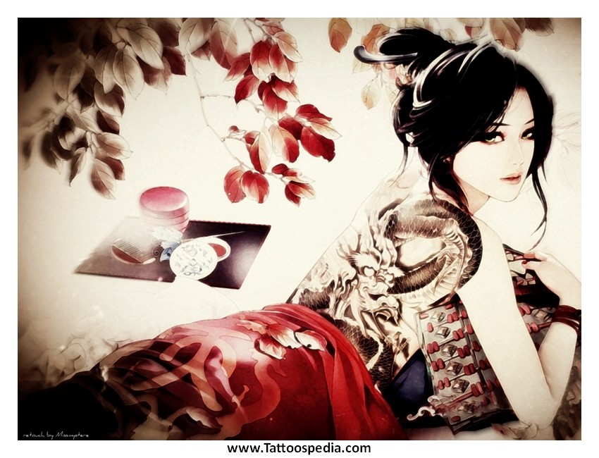 850x650 Japanese Dragon Tattoos For Women 7 - Japanese Dragon Watercolor