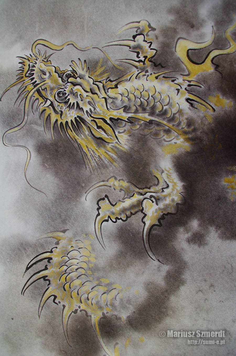 900x1355 Dragon Painting Beautiful Dragon Japan Fantasy Art Chinese - Japanese Dragon Watercolor