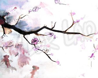 340x270 Three Japanese Koi Pillows - Japanese Koi Watercolor