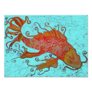 307x307 Watercolor Koi Posters, Prints Amp Poster Printing Zazzle Ca - Japanese Koi Watercolor