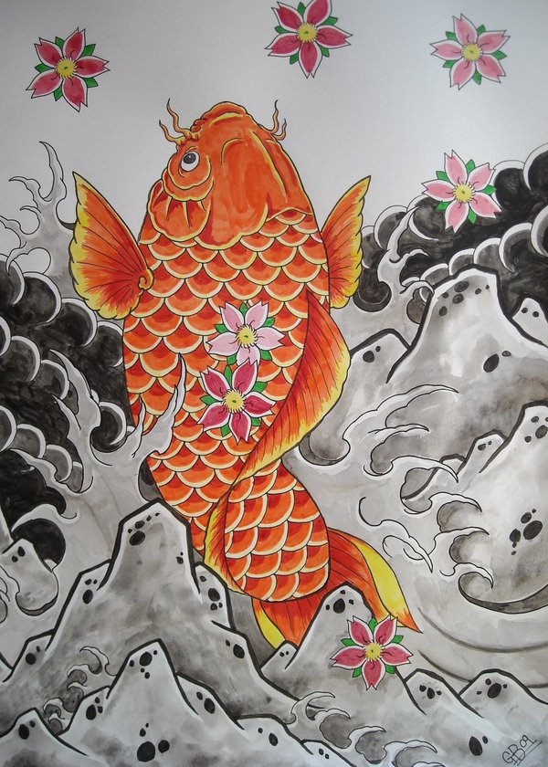600x840 Watercolour Koi By Asatorarise - Japanese Koi Watercolor
