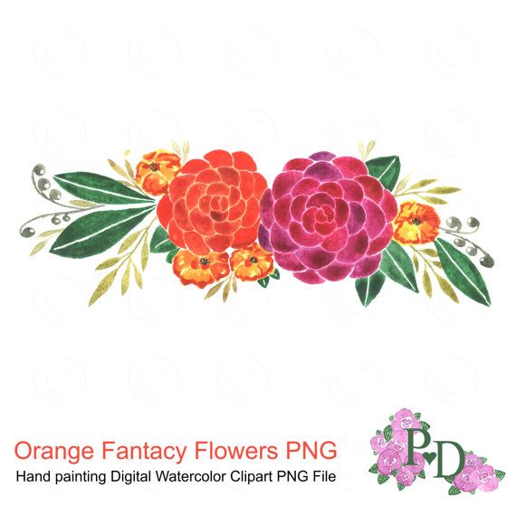 570x570 Flower Watercolor Clip Freeuse Library Background - Japanese Watercolor Flowers