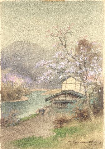 337x480 - Japanese Watercolor Landscape