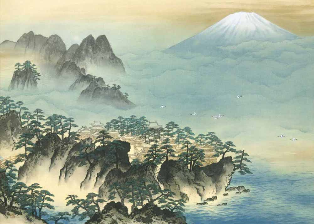 1000x714 Japanese Art What You Need To Know - Japanese Watercolor Mountains