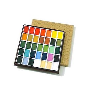 300x291 Kissho Gansai Japanese Watercolors 35 Colors Set Watercolor Paint - Japanese Watercolor Set
