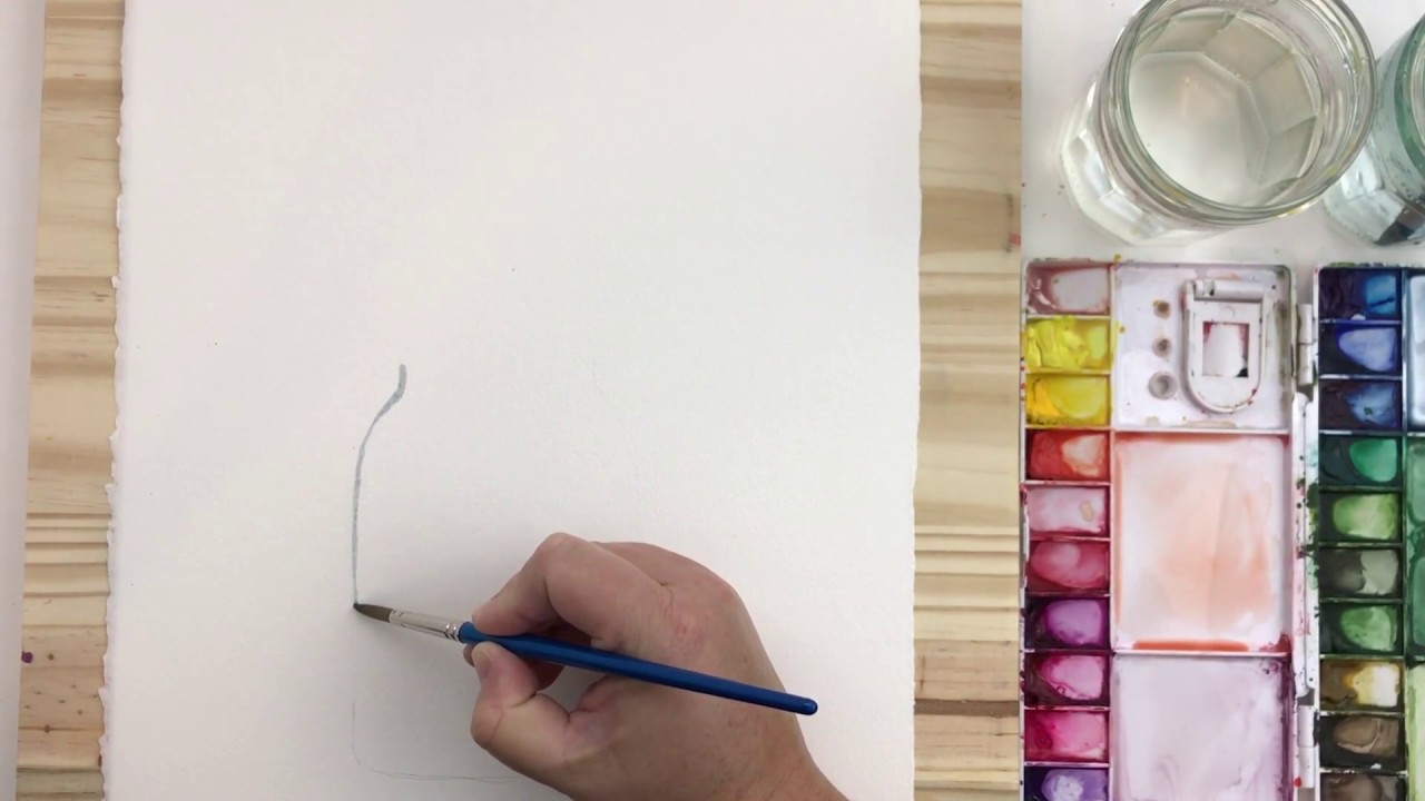 1280x720 Jar Of Flowers Watercolor Tutorial - Jar Watercolor