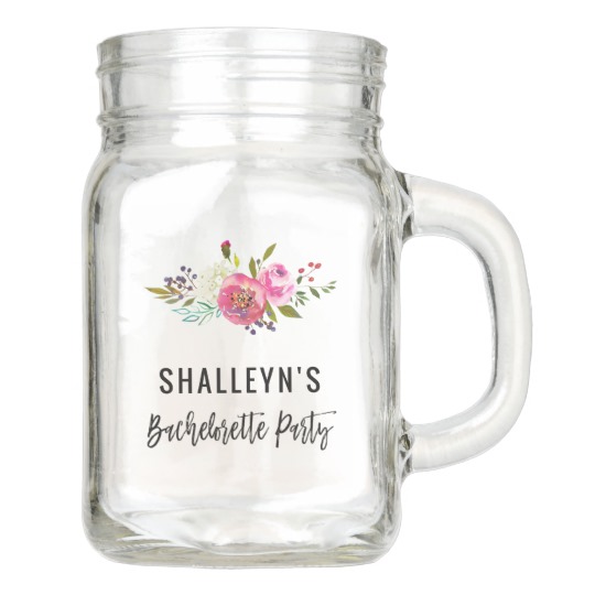 540x540 Bachelorette Party Custom Mason Jar Watercolor - Jar Watercolor