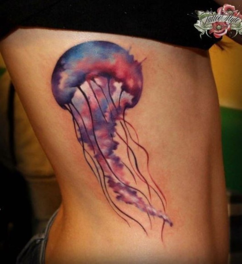 852x927 Jellyfish Tattoos Tattoofanblog - Jellyfish Tattoo Watercolor