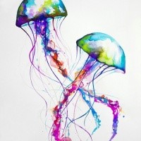 200x200 Jellyfish Tattoo Designs - Jellyfish Tattoo Watercolor