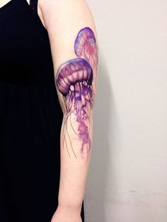 236x314 Watercolor - Jellyfish Watercolor Tattoo