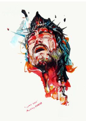 283x400 Watercolour Paint, Paintings And Inspirations - Jesus Christ Watercolor