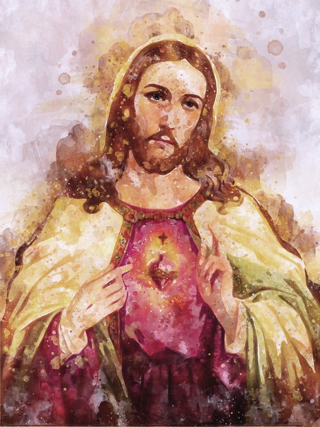 Jesus Christ Watercolor at PaintingValley.com | Explore collection of ...