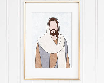 340x270 Christ Watercolor Etsy - Jesus Christ Watercolor