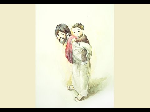 480x360 Illustration Coloring]how To Draw Jesus, Babykid(Watercolor - Jesus Watercolor