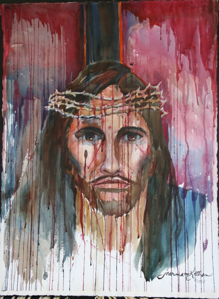 751x1024 Prophetic Jesus Watercolor - Jesus Watercolor