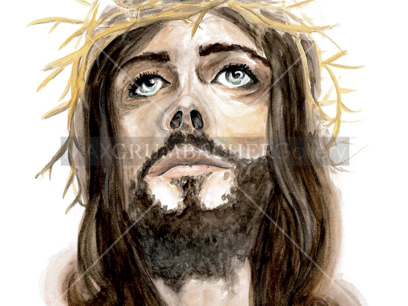 Jesus Watercolor at PaintingValley.com | Explore collection of Jesus ...