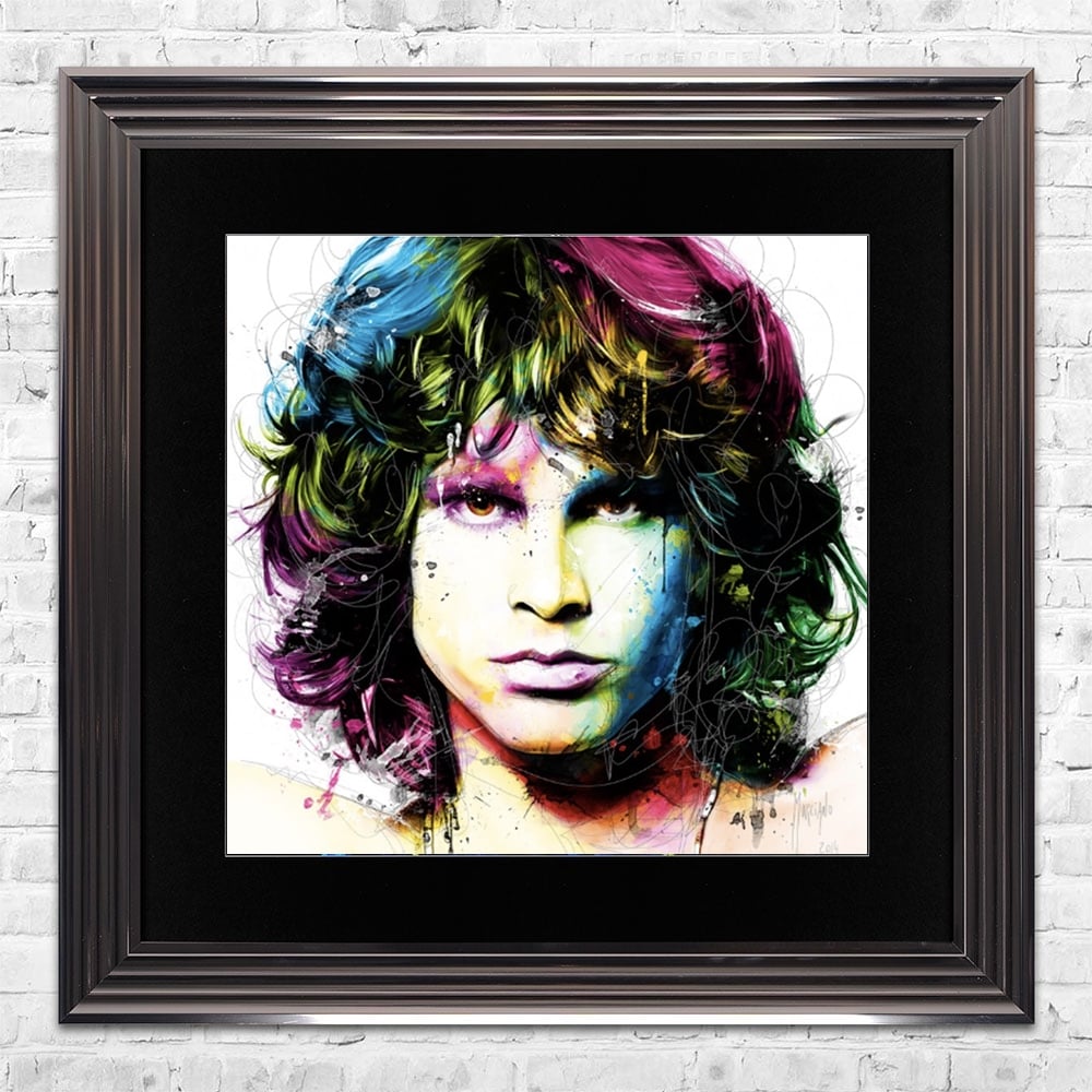 1000x1000 Jim Morrison Limited Edition Framed Liquid Artwork Signed With - Jim Morrison Watercolor