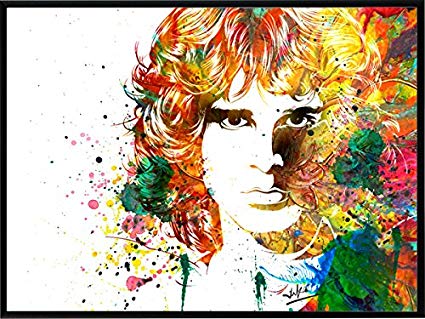425x319 Jim Morrison Water Colour Painting Print Poster, Watercolor Art - Jim Morrison Watercolor