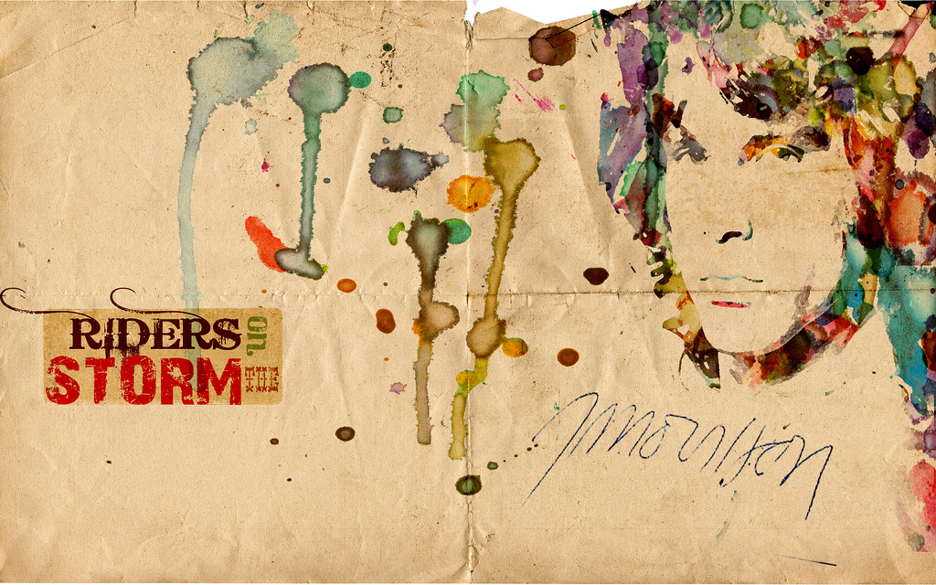 1024x640 Jim Morrison Watercolor I Did This As A Photoshop - Jim Morrison Watercolor