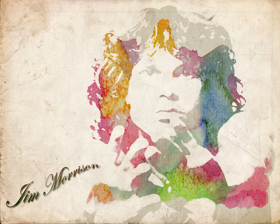 900x720 Jim Morrison Watercolor By Nanaosaki88 - Jim Morrison Watercolor