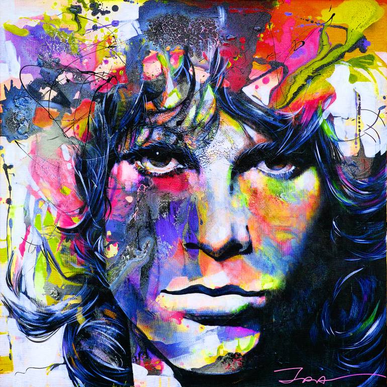 770x770 Saatchi Art Jim Morrison - Jim Morrison Watercolor
