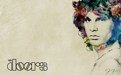 400x250 For Fun Portfolio - Jim Morrison Watercolor