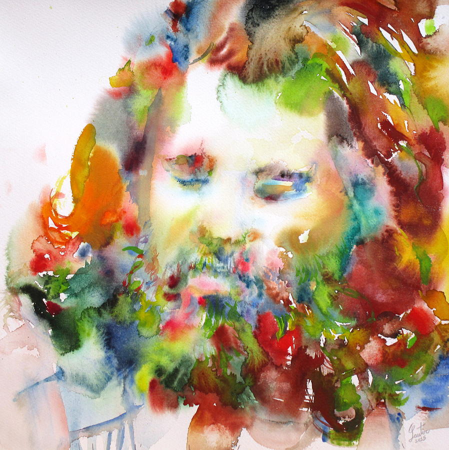 898x900 Jim Morrison - Jim Morrison Watercolor