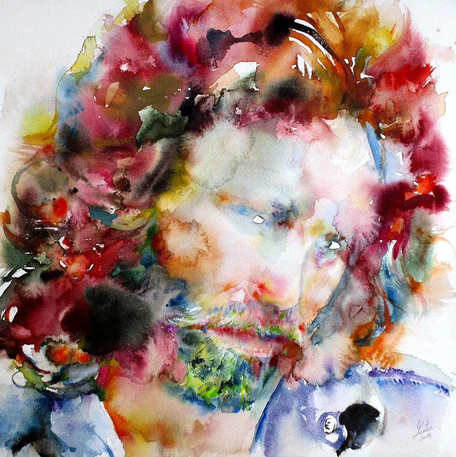 898x900 Jim Morrison - Jim Morrison Watercolor