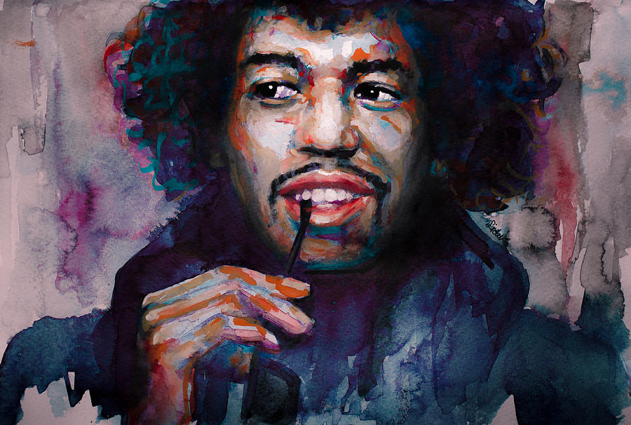 Jimi Hendrix Watercolor at PaintingValley.com | Explore collection of ...