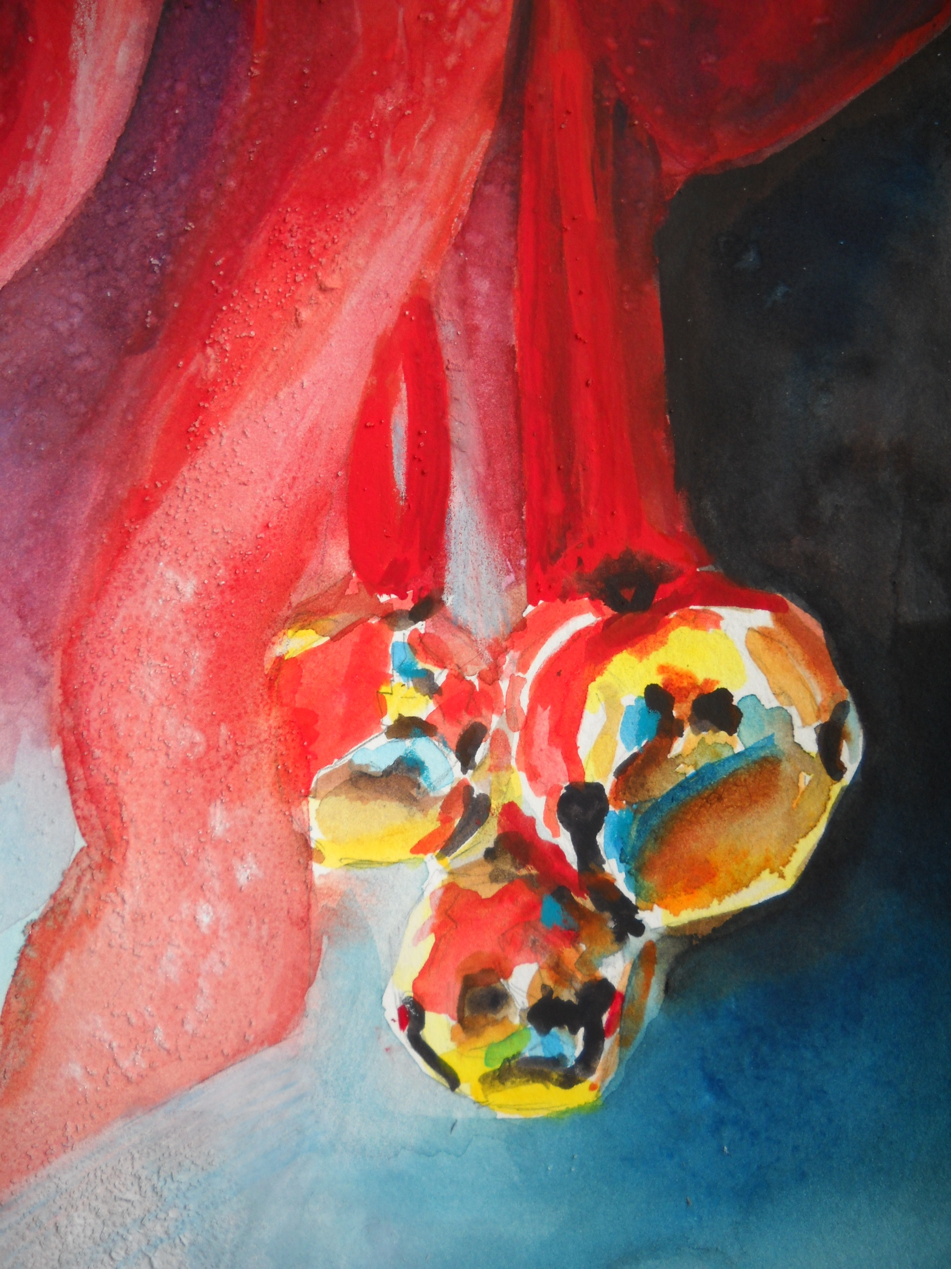 1944x2592 Jingle Bells Adriana Guidi Painting From The Dining Room Table - Jingle Bells Watercolor