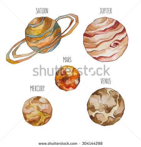 450x470 15 Saturn Clipart Mercury For Free Download On Mbtskoudsalg - Jupiter Watercolor