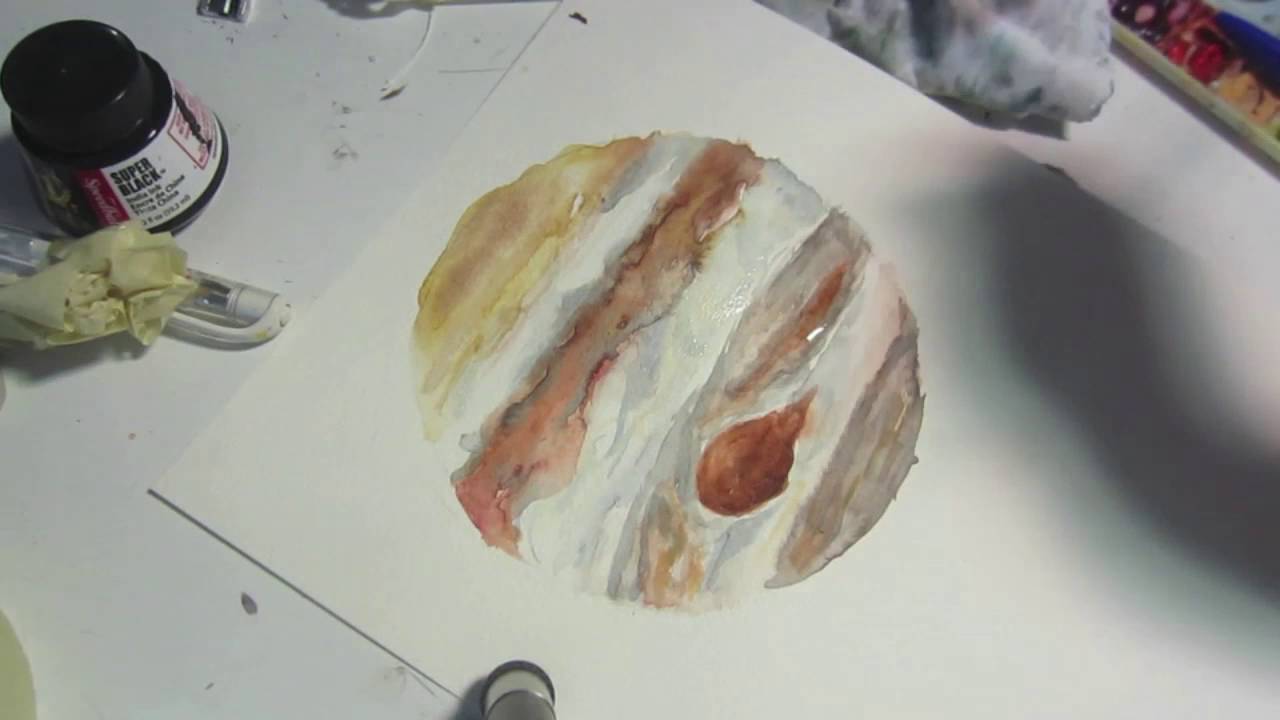 1280x720 Jupiter Watercolor - Jupiter Watercolor