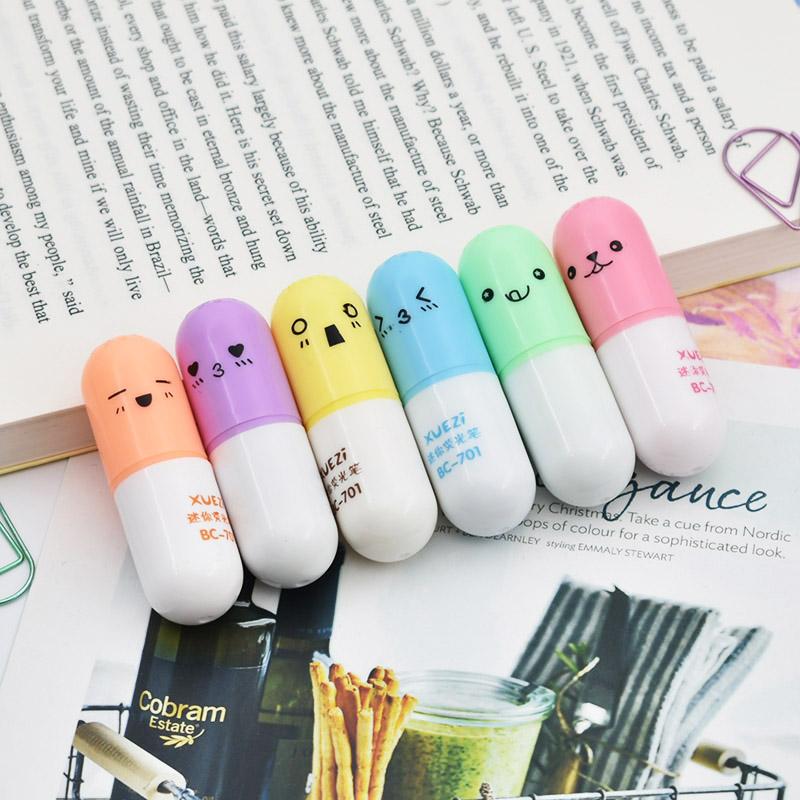 800x800 Wholesale 1bag Diy Kawaii Watercolor Pens Cute Highlighters - Kawaii Watercolor