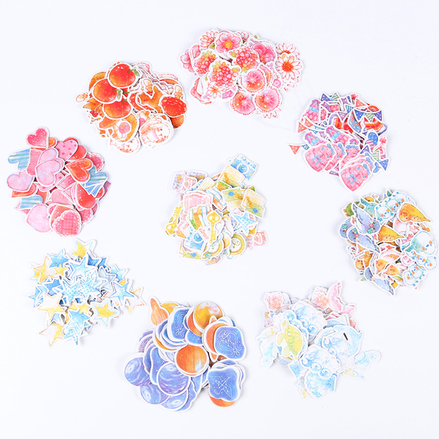 640x640 70pcssets Kawaii Watercolor Paper Sticker Creative Romantic Love - Kawaii Watercolor