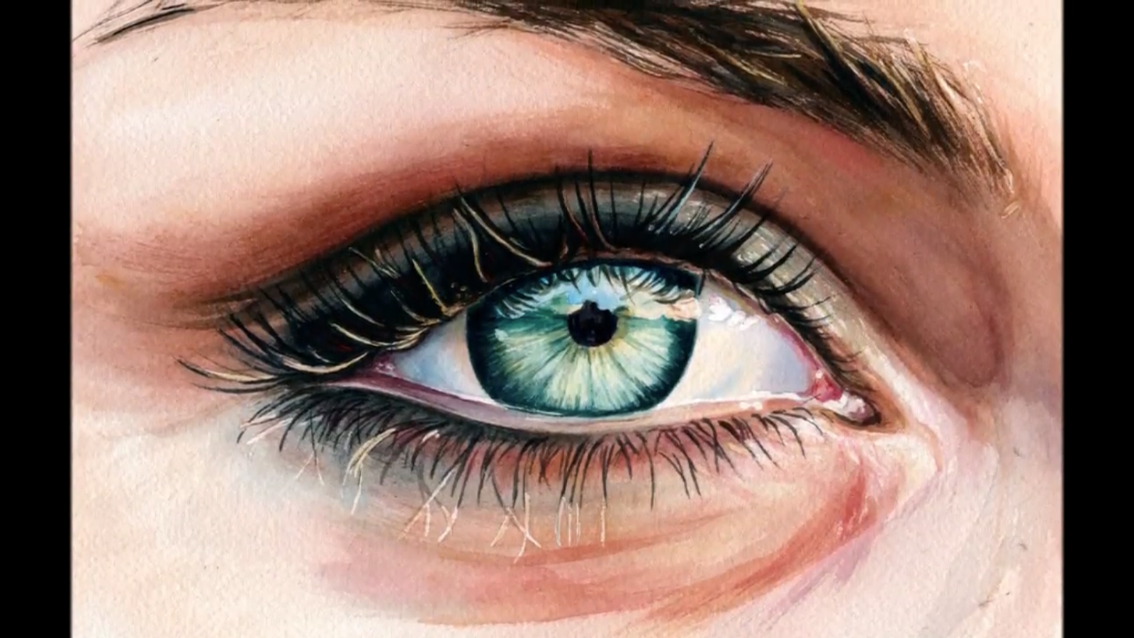 1600x901 How To Paint A Realistic Eye - Kelly Eddington Watercolors