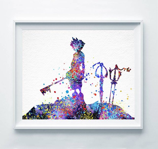 Kingdom Hearts Watercolor at PaintingValley.com | Explore collection of ...