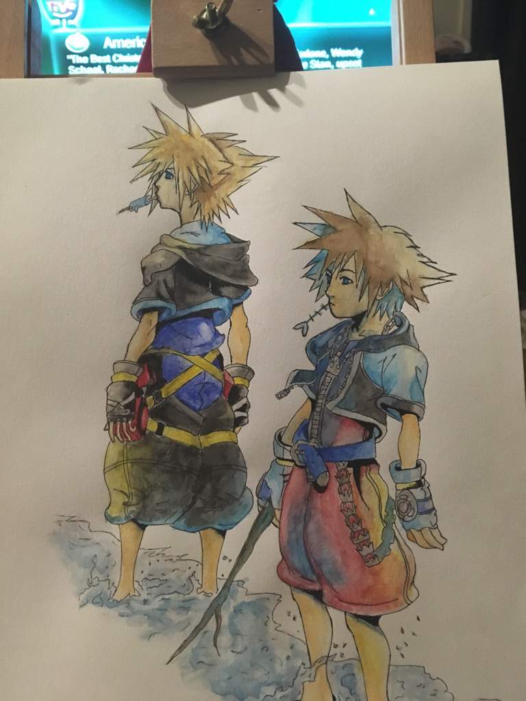 768x1024 Kingdom Hearts Watercolor Paintings! Kingdom Hearts Amino - Kingdom Hearts Watercolor