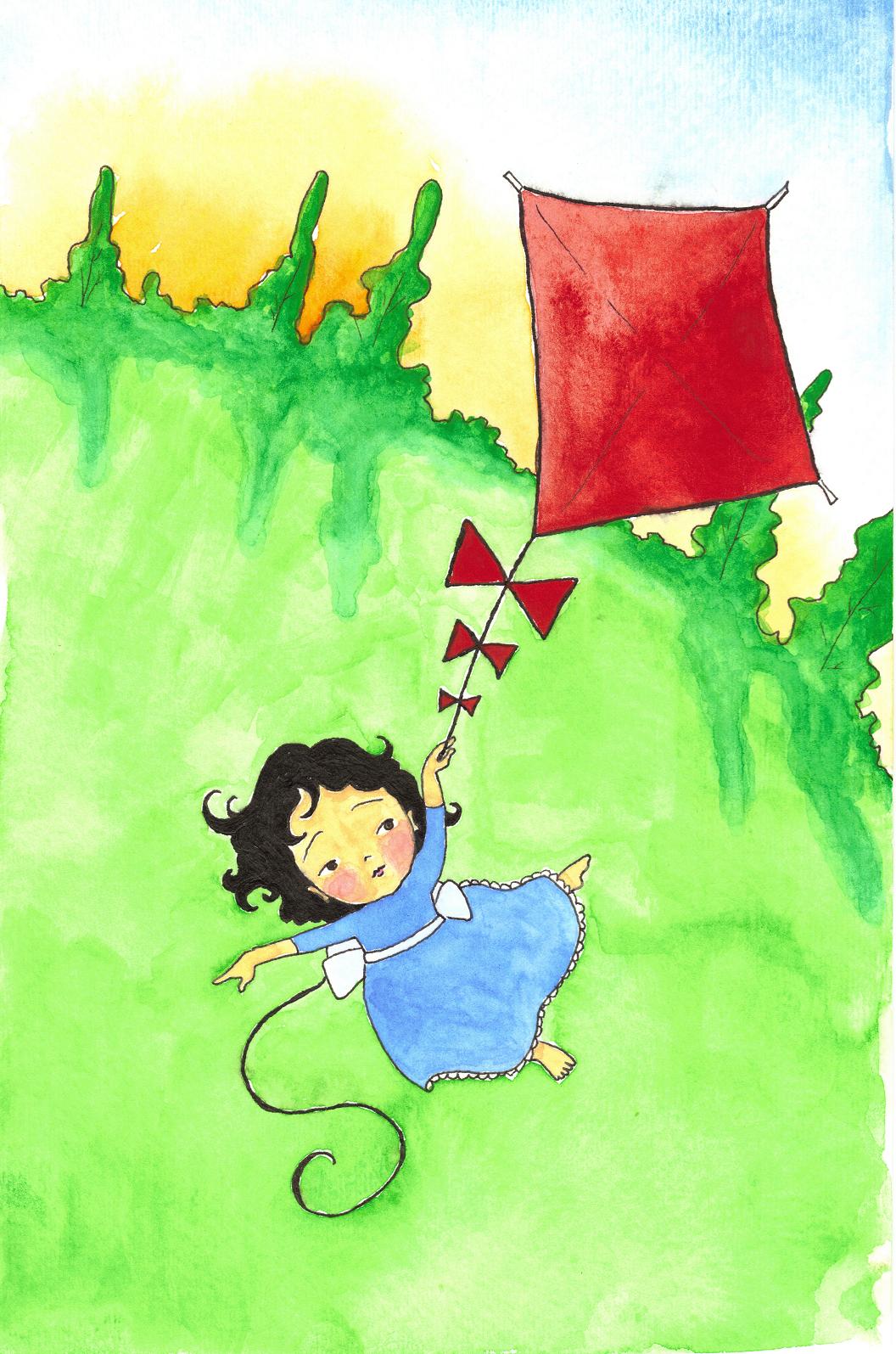 1056x1595 Kite Clipart Watercolor - Kite Watercolor
