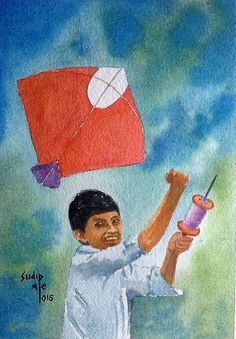 236x339 The 26 Best Watercolor Art Images Watercolour Art - Kite Watercolor