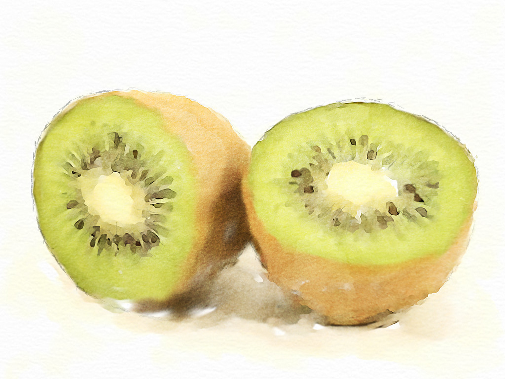 1024x768 Kiwi - Kiwi Watercolor